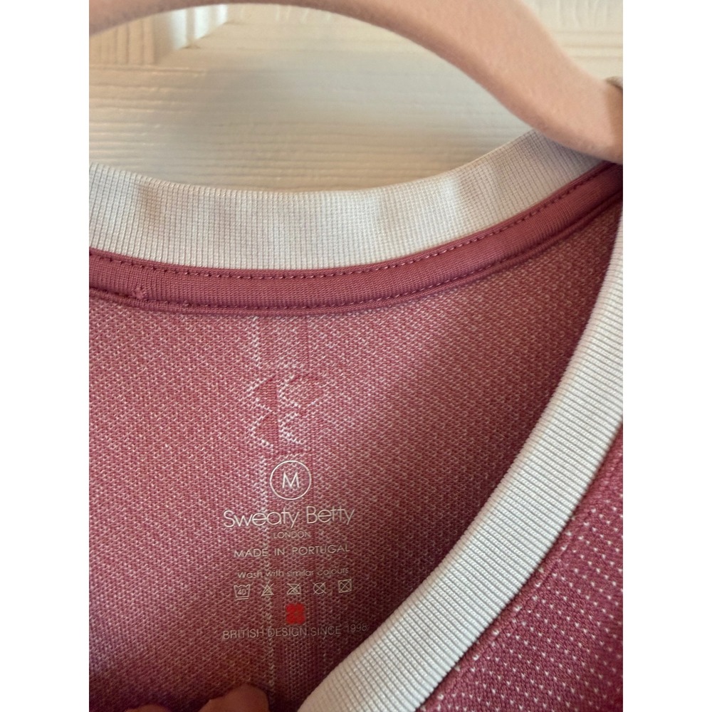 Sweaty Betty Athletic Tennis Golf Dress Pink White Racerback Skater M - Picture 4 of 7